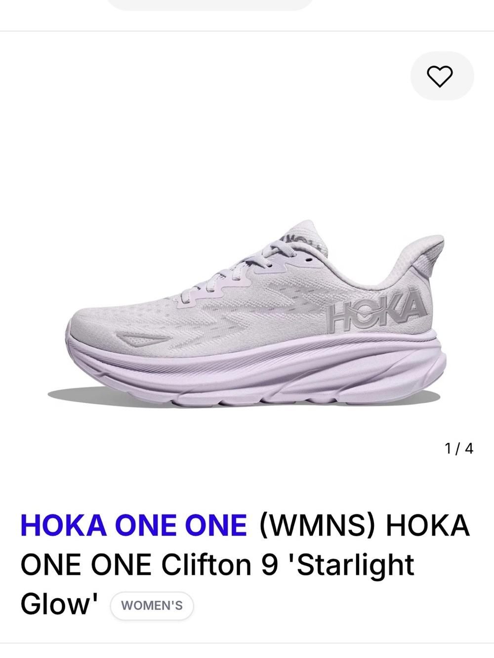 HOKA ONE ONE Clifton 9 'Starlight Glow'